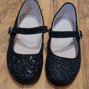Sparkly Black Kids' Mary Jane Shoes